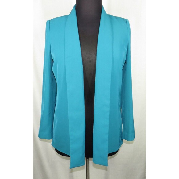 Calvin Klein Women's Teal Open Front Blazer Size Petite Large - Picture 6 of 11